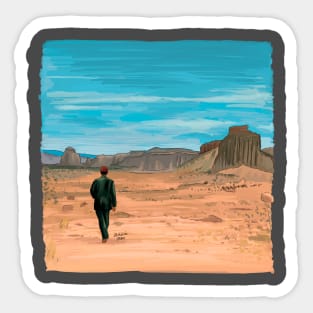 Paris Texas Illustration by Burro Sticker